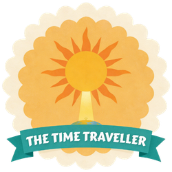 The Time Traveller badge — noticing light that traveled across space
